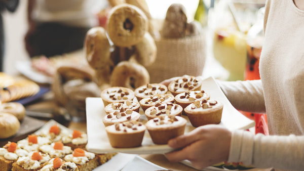 A set of chocolate chips cup cake