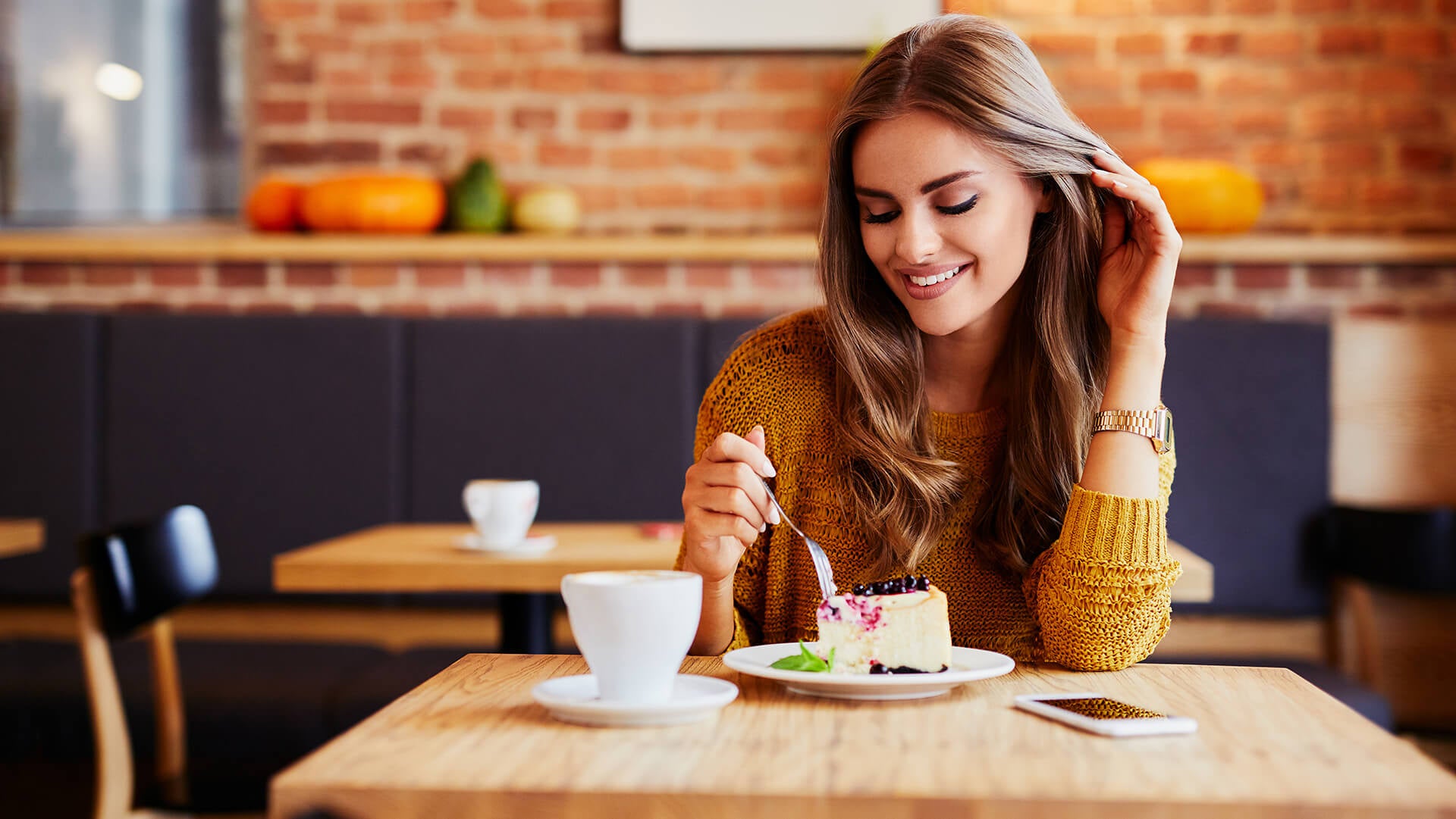A blueberry cake is so tasty